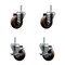 Service Caster 35 Inch High Temp Glass Filled Nylon 34 Inch Threaded Stem Caster Set 2 Brakes SCC SCC-TS20S3514-GFNSHT-34212-2-TLB-2 - alternate 1